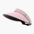 Visière de soleil rose pour femme avec large bord et bandeau élastique COOLKNIT - Réglable / Rose (23H033)