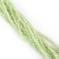 Faceted 3mm mint green glass crystal beads with iridescent AB coating for jewelry DIY - 3mm (Approx 120pcs) / Medium Green Jade AB