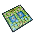 Foldable magnetic Jungle Chess board game with 16 animal pieces on a green field - Small Magnetic Jungle Game
