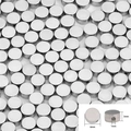 Silver 6mm round metal spacer beads for DIY jewelry making and necklace accessories - Cylinder / 100 Pcs/Pack / Silver