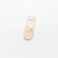 Women's skin tone thin no-show socks in breathable ice silk with non-slip silicone heel - Nude