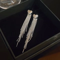 Heart Tassel Silver