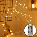 Pearl tree light with golden branches and remote control for 8 lighting modes - 36L Artificial Pearl Gold Branch Warm Light (Remote + 8 Modes)