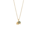 Collier éléphant doré avec pendentif en émail bleu et blanc sur chaîne en acier - Style d'Éléphant(6#)