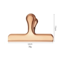 Rose gold stainless steel T-shape food sealing clip 12cm long for kitchen storage - Large / Rose Gold