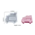Stampo in silicone a forma di vagone ristorante per ciondoli fai da te 6,6x5,9x1,2cm - Camion dei Gelati Sabbie Mobili