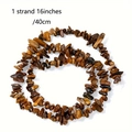 Natural tiger eye stone chip bead strand 16 inches for jewelry making and healing - Tiger Eye Stone Bracelet