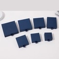 Scatola regalo per gioielli a cassetto blu scuro in varie misure con nastro opaco - Scatola Di Cartone Blu * 7*7*25 Cm (con Imbottitura In Schiuma)