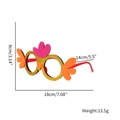 Easter glitter glasses frame with orange wings and dimensions 18x8cm for parties - Glitter Chick Style