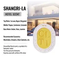Yellow scented wax tablet with white relief frame for home and wardrobe fragrance - Small - Shangri-La