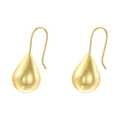 Orecchini a goccia dorati minimalisti con finitura metallica lucida da donna eleganti - Goccia d'Acqua (VE1559) / Oro