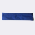 Breathable blue sports headband for running with soft elastic moisture-wicking fabric - Dark Blue