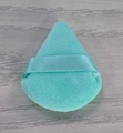 Borla de polvos de terciopelo verde menta en forma de lágrima con cinta de raso - Tamaño mini / Verde