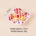 Realistisch kunstmatig fruitsalade kommetje 4,5 cm miniatuur voedselmodel decor - Grapefruit mango salade