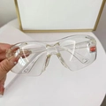 Occhiali da sole da ciclismo trasparenti oversize con protezione UV 400 certificata - 501 Sfumatura Trasparente
