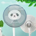 Polyester protective fan cover with cute panda print and drawstring closure for kids - Panda / 18 Inch (45cm)