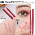 Lápiz delineador de ojos en gel 04 Berry Color con trazos suaves y look de maquillaje - 04# Color Baya