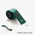 Ruban de Noël vert foncé 2,5 cm de large avec motifs festifs et motifs de sapin - 2.5 Double Face Vichy Vert Sapin (6 Yards)