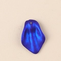 Royal blue acrylic petal pendant with hole for DIY jewelry making and earrings - 10Pcs Small / Sapphire Blue