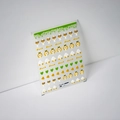 Pegatinas de uñas 5D con patos amarillos y corazones verdes para manicura creativa en relieve - Pato Divertido de Moda - Nuevo Relieve (TS-2252)