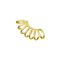 Minimalist gold multi-layer spiral non-piercing ear cuff for a trendy aesthetic look - 25 (Gold Spiral Plain) / Single Piece