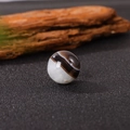 Round 20mm brown striped agate stone sphere for DIY jewelry making and crystal decor - 20*20mm / Banded Agate