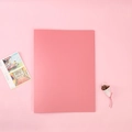 Pink A4 display book folder for organizing papers with a minimalist soft pastel design - A4/20 Pages / Solid Pink