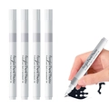 White acrylic paint marker pen with fine nib and quick-dry waterproof black ink - White Soft Tip Single