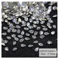 Pietre per unghie a goccia in zirconia cubica 2x3mm su sfondo di velluto nero - 2*3mm / Goccia bianca (H195-4#)
