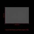 Transparent rectangular film sheet for shaker mold DIY, 130x90mm size, 1 piece pack - Square Film Sheet-1 Piece