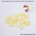 2cm light yellow resin cloud candy accessory with Angeie engraving for DIY slime - 1 Piece / Yellow