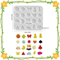 DIY silicone mold for geometric star and heart resin earrings with multiple shapes - Silicone Mold / Geometric Studs