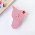 Mètre ruban rose en forme de Y avec mécanisme rétractable pour le fitness - Rose (Double Face CM)