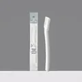 White short-handle safety eyebrow razor with macro anti-scratch blade and protective cap - White Short Handle Single