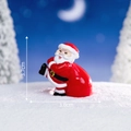 Mini statuetta di Babbo Natale per decorazioni fai-da-te, 3,7cm per 3,8cm - No. 2 Babbo Natale con Sacco Regali