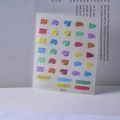 Autocollants 5D pour ongles en relief modèle TS-078 avec traits de pinceau colorés - Style de Coup de Pinceau en Relief Stéréo de Peinture à l'Huile (TS-078)