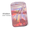 Rainbow laser ziplock bag for jewelry 8.5x16cm with iridescent holographic finish - 8.5*16cm
