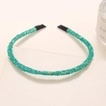 Glinsterende groene lovertjes hoofdband voor dames met een feestelijke glitter - Groen