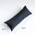 Black leather jewelry display pillow for watches and bracelets, size 20x8cm - Faux Leather / Large (20*8cm) / Matte Black