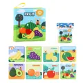 Fruit themed soft baby book with colorful illustrations and handle for early learning - Fruit Series