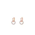 Elegante Ohrringe aus Roségold S925 Sterlingsilber mit funkelnden Kristall-Pavé-Ringen - 925er Silber / Roségoldton (RHE729R)