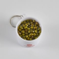 Realistic green bean porridge bowl keychain charm with 3D food model and metal ring - Large / Mung Bean Soup Keychain