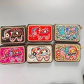 Handmade bohemian elephant beaded card holders in six vibrant colors with zipper closure - Mixed Patterns (Elephant)