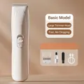 3-in-1 pet grooming kit with white cordless clipper and essential accessories set - Basic Set (Single Blade)