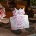 3D Mother's Day floral card with 'Happy Daily' print and pink rose bouquet design - Happy daily