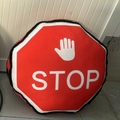 3D plush car tire cushion stop sign shape plush pillow for home car decoration - Diameter 40CM / Stop Sign