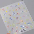 Adesivi per nail art a rilievo con fuochi d'artificio e stelle TS-2450 per manicure festive - Fuochi d'Artificio Brillanti (TS-3459)