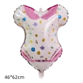 Pink baby clothes foil balloon with colorful floral pattern for baby shower party decoration - Floral Baby Romper