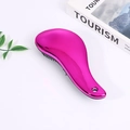 Spazzola districante rosso rosa con finitura lucida e manico ergonomico per capelli - Rosso Rosa Galvanizzato