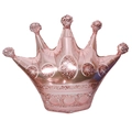 Rose gold crown aluminum foil balloon with glitter details for birthday party decoration - Large Rose Gold Crown
